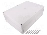 Enclosure: multipurpose; X: 254mm; Y: 360mm; Z: 111mm; PK; light grey RITTAL