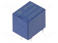 Relay: electromagnetic; 1 Form U; Ucoil: 12VDC; 10A; 144Ω; 1W; PCB HONGFA RELAY