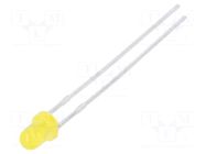LED; yellow; 3mm; 8÷15mcd; 60°; Front: convex; 1.95÷2.4VDC KINGBRIGHT ELECTRONIC