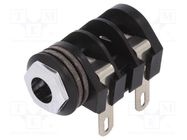 Connector: Jack 6,3mm; socket; female; mono; ways: 2; angled 90° CLIFF