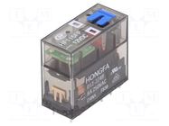 Relay: electromagnetic; DPDT; Ucoil: 12VDC; 8A; 8A/250VAC; PCB HONGFA RELAY