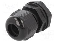 Cable gland; M20; 1.5; IP66,IP68; polyamide; black; 10pcs. ALPHA WIRE