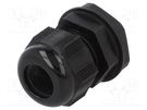 Cable gland; PG16; IP66,IP68; polyamide; black; 10pcs. ALPHA WIRE