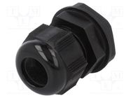 Cable gland; PG16; IP66,IP68; polyamide; black; 10pcs. 