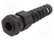 Cable gland; with strain relief; PG9; IP66,IP68; polyamide; black ALPHA WIRE