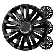 Car hubcaps 4pcs set Royal black 14" COLOR BOX, Versaco