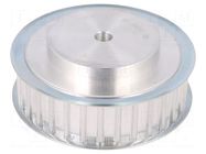 Belt pulley; AT10; W: 25mm; whell width: 40mm; Ø: 100mm; aluminium OPTIBELT
