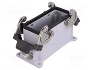 Enclosure for connectors: HDC; size 77.27; with double latch ILME