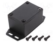 Enclosure: multipurpose; X: 38mm; Y: 53mm; Z: 31mm; with fixing lugs HAMMOND