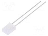 LED; rectangular; 2x5x7.05mm; bipolar,bicolour; 9÷20mcd; 150° LUCKYLIGHT