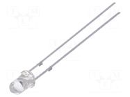 LED; violet; 3mm; 30°; Front: convex; 2.9÷3.6VDC; No.of term: 2 OPTOSUPPLY