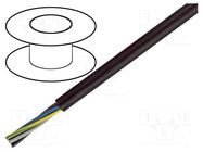 Wire; H07RN-F; 5G1.5mm2; round; stranded; Cu; LSZH; black; 450V,750V TKD