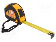 Measuring tape; L: 5m; Width: 25mm; Enclos.mat: ABS,rubber; measure MEDID