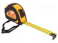 Measuring tape; L: 5m; Width: 25mm; ABS,rubber; measure MEDID