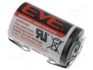Battery: lithium; 1/2AA,1/2R6; 3.6V; 1200mAh; non-rechargeable EVE BATTERY