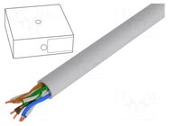 Wire; U/UTP; 6; stranded; CCA; PVC; grey; 305m; Øcable: 6mm LOGILINK