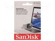 Card reader: memory; USB A plug; USB 3.0; black; 1.36Gbps SANDISK