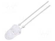 LED; red; 5mm; 1000÷2500mcd; 4°; Front: convex; 1.8÷2.2VDC VISHAY