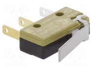 Microswitch SNAP ACTION; with lever; SPDT; ON-(ON); Pos: 2; XC SAIA-BURGESS