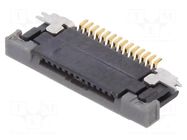 Connector: FFC/FPC; gold-plated; SMT; 500mA; 50V; SFV; PIN: 14; 0.5mm AMPHENOL COMMUNICATIONS SOLUTIONS