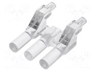 Fiber for LED; Ø3mm; L: 15mm; No.of mod: 3; round; Front: flat MENTOR