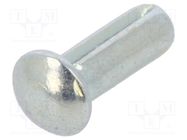 Rivet pin; steel; BN 893; Ø: 1.7mm; L: 5mm; DIN 1476; ISO 8746 BOSSARD