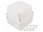 Enclosure: multipurpose; X: 130mm; Y: 130mm; Z: 125mm; MNX; grey; IK08 FIBOX