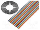 Wire: ribbon; 40x28AWG; 1.27mm; stranded; Cu; unshielded; PVC; 300V CONNFLY
