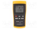 Meter: temperature; digital; LCD; (1000); -200÷1370°C; Resol: 0.1°C AXIOMET
