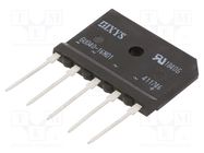 Bridge rectifier: three-phase; Urmax: 1.6kV; If: 40A; Ifsm: 370A IXYS