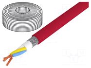 Wire; UNITRONIC® BUS CC; 3x20AWG; CC-Link; stranded; Cu; red; 300V LAPP