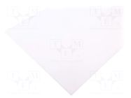 Sheet; Dim: 500x1000mm; Thk: 3mm; milky; 0.5m2; akrylon ANTALIS