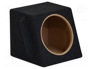 Car loudspeaker enclosure; MDF; black melange; 200mm; BMW; 8l BASSER