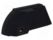 Car loudspeaker enclosure; MDF; black melange; 250mm; Subaru BASSER