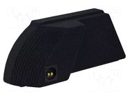 Car loudspeaker enclosure; MDF; black melange; 250mm; Subaru BASSER
