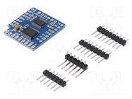 Stepper motor controller; TB6612FNG; I2C; 1.2A; Uin log: 5V OKYSTAR