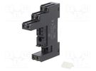 Socket; PIN: 8; 10A; 250VAC; on panel,for DIN rail mounting HONGFA RELAY