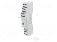 Socket; PIN: 8; 10A; 250VAC; for DIN rail mounting; -40÷70°C HONGFA RELAY