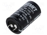 Capacitor: electrolytic; SNAP-IN; 470uF; 450VDC; Ø30x50mm; ±20% KEMET