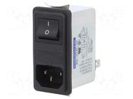 Connector: AC supply; socket; male; Inom: 2A; Ir: 0.35mA; 250VAC ROXBURGH EMC