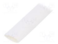 Heat shrink sleeve; thin walled; 3: 1; 9mm; L: 30m; white; -55÷135°C HELLERMANNTYTON