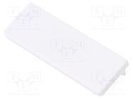 Cap for LED profiles; white; 2pcs; ABS; WIDE24 TOPMET