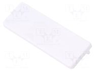 Cap for LED profiles; white; 2pcs; ABS; WIDE24 TOPMET