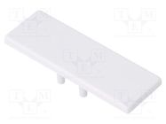 Cap for LED profiles; white; 2pcs; ABS; BACK10 TOPMET