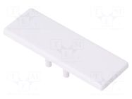 Cap for LED profiles; white; 2pcs; ABS; BACK10 TOPMET