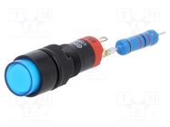 Switch: push-button; Pos: 2; SPDT; 0.5A/250VAC; 1A/24VDC; ON-(ON) ONPOW