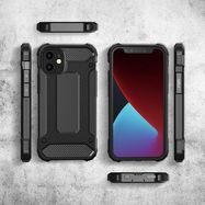 Hybrid Armor Case Tough Rugged Cover for iPhone 12 Pro Max black, Hurtel