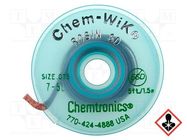 Tape: desoldering; halide-free,rosin,ROL0; W: 1.9mm; L: 1.5m CHEMTRONICS