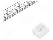 LED; red; SMD; 3528,PLCC2; 542÷1192mcd; 1.8÷2.4VDC; 3.5x2.8x1.9mm REFOND