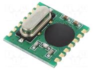 Module: RF; FM receiver; FSK; 433.92MHz; SPI; -109dBm; 2.2÷5.4VDC HOPE MICROELECTRONICS